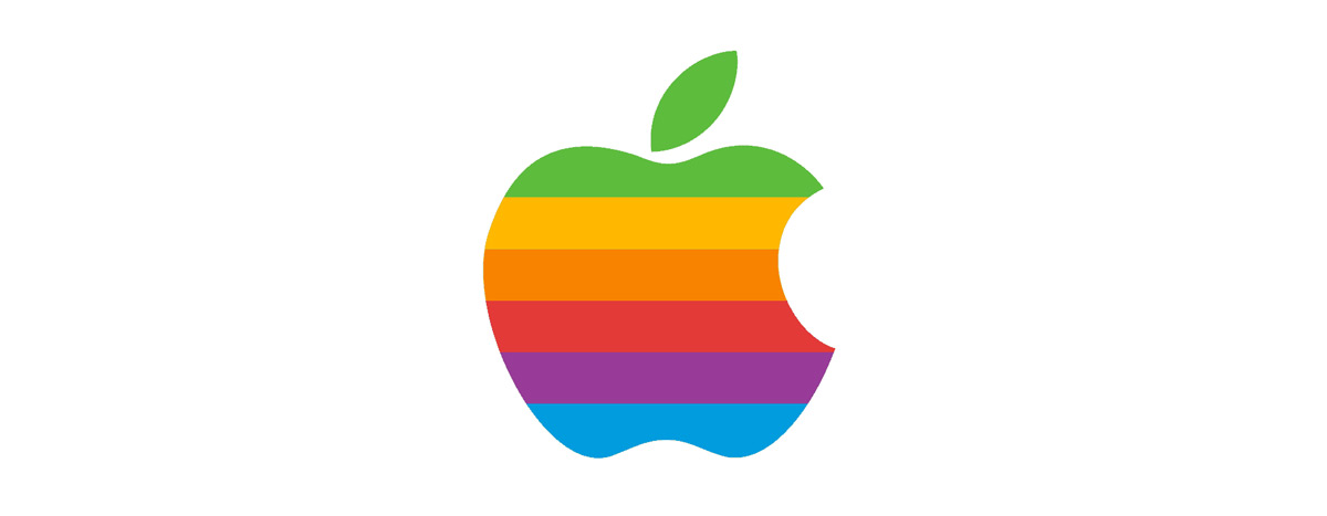 Gökkuşağı Apple logosu