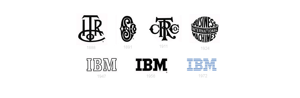 IBM logo evrimi