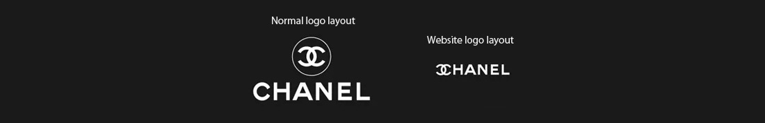 Web sitesinde Chanel logosu